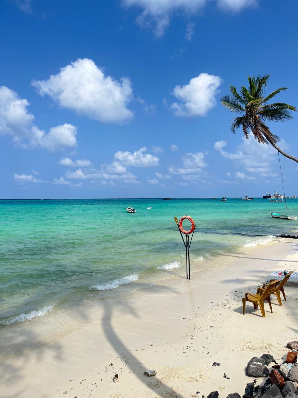 Tropical island beach